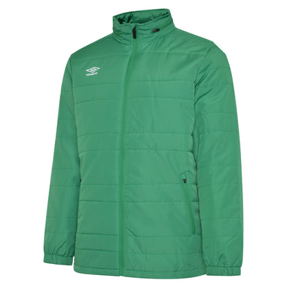 Emerald - Front - Umbro Childrens-Kids Club Essential Bench Jacket