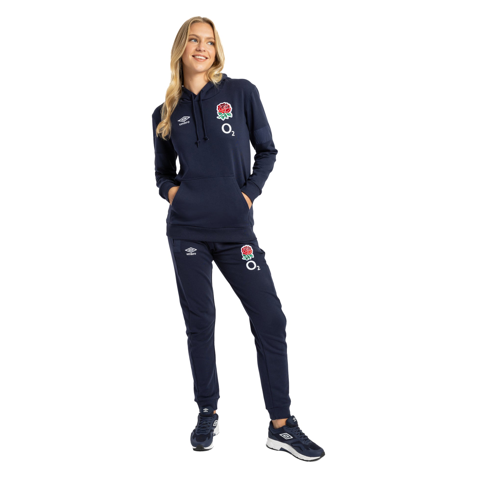 Navy Blazer - Lifestyle - Umbro Womens-Ladies 23-24 Fleece England Rugby Jogging Bottoms