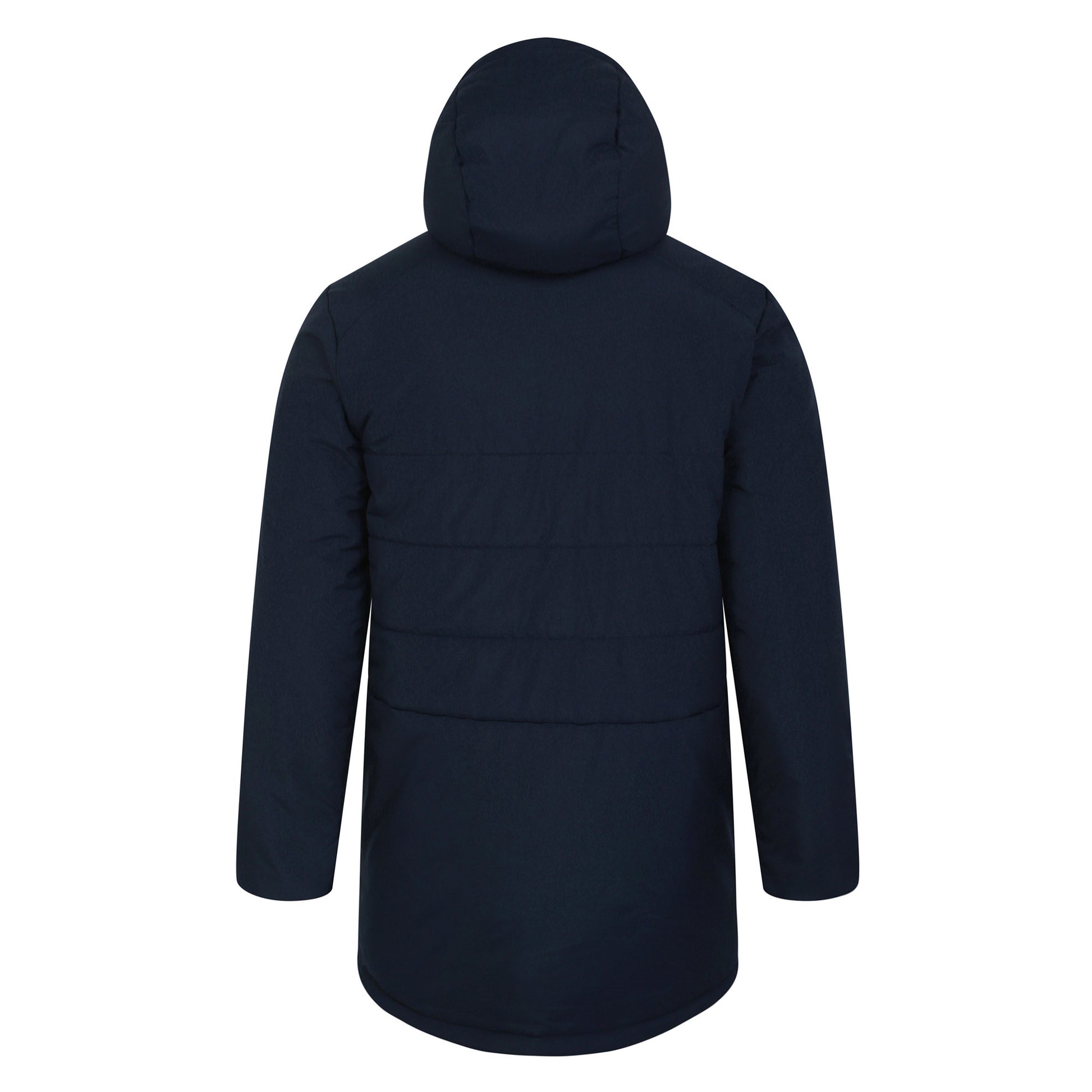 Navy Blazer-Flame Scarlet - Back - Umbro Mens 23-24 England Rugby Padded Jacket