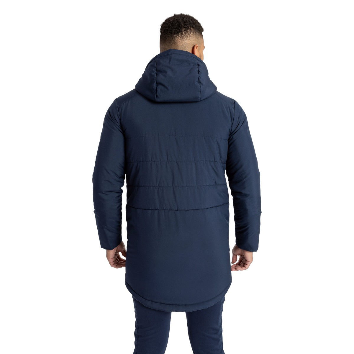 Navy Blazer-Flame Scarlet - Lifestyle - Umbro Mens 23-24 England Rugby Padded Jacket