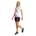 Navy Blazer-Flame Scarlet - Lifestyle - Umbro Womens-Ladies 23-24 England Rugby Training Contact Shorts
