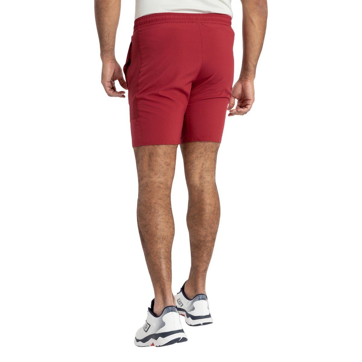 Tibetan Red - Back - Umbro Mens 23-24 England Rugby Gym Shorts