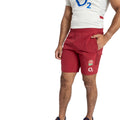 Tibetan Red - Side - Umbro Mens 23-24 England Rugby Gym Shorts
