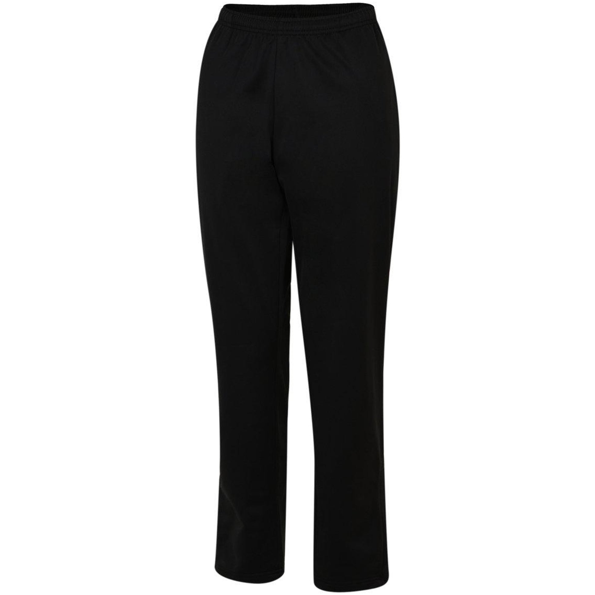 Black - Side - Umbro Womens-Ladies Club Essential Polyester Jogging Bottoms