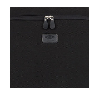 Black - Back - Umbro Logo 4 Wheeled Suitcase