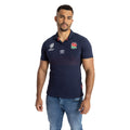 Navy Blue-Red-White - Side - Umbro Unisex Adult World Cup 23-24 England Rugby Alternative Jersey