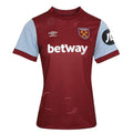 Maroon-Blue - Front - Umbro Womens-Ladies 23-24 West Ham United FC Home Jersey