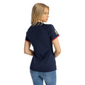Navy Blue-White-Red - Back - Umbro Womens-Ladies World Cup 23-24 England Rugby Replica Alternative Jersey