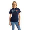 Navy Blue-White-Red - Side - Umbro Womens-Ladies World Cup 23-24 England Rugby Replica Alternative Jersey
