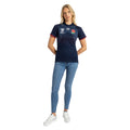 Navy Blue-White-Red - Lifestyle - Umbro Womens-Ladies World Cup 23-24 England Rugby Replica Alternative Jersey
