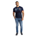 Navy Blue-White-Red - Lifestyle - Umbro Unisex Adult World Cup 23-24 England Rugby Replica Alternative Jersey