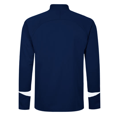 Navy-White - Back - Umbro Childrens-Kids Total Training Knitted Track Jacket