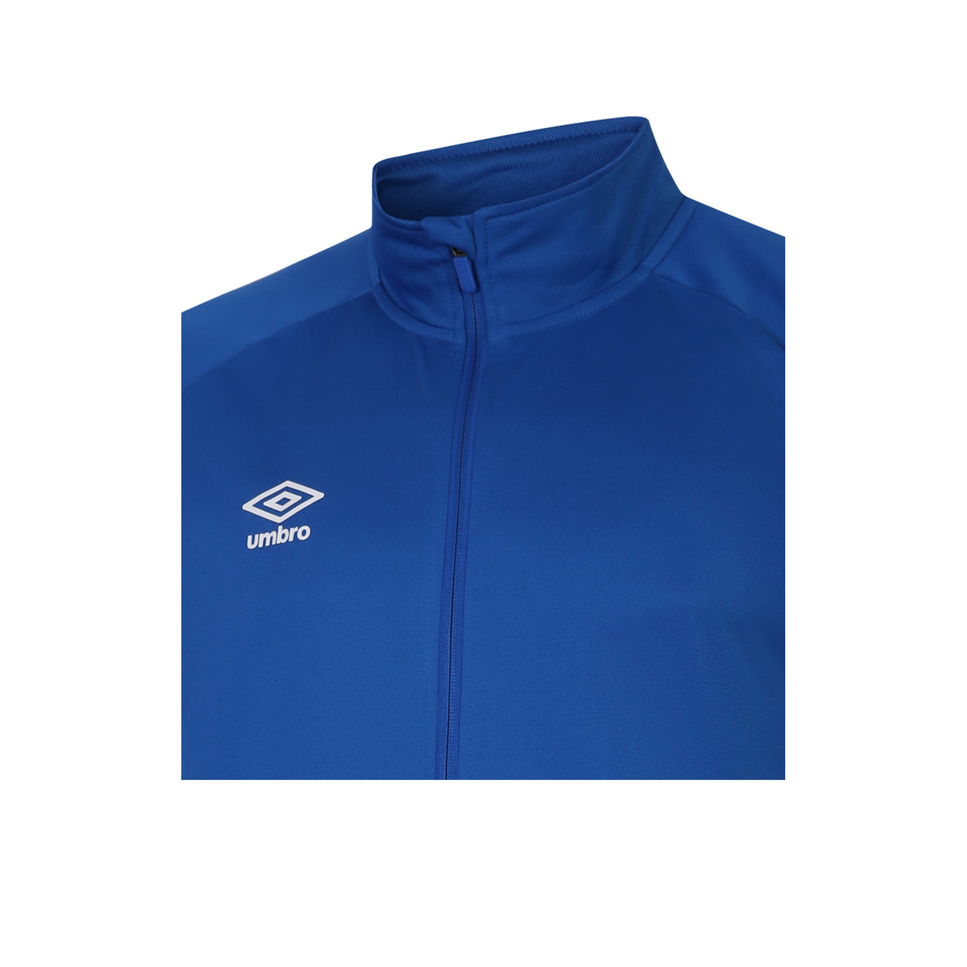 Royal Blue-White - Side - Umbro Childrens-Kids Total Training Knitted Track Jacket
