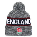 Grey - Front - Umbro Unisex Adult 23-24 England Rugby Bobble Beanie