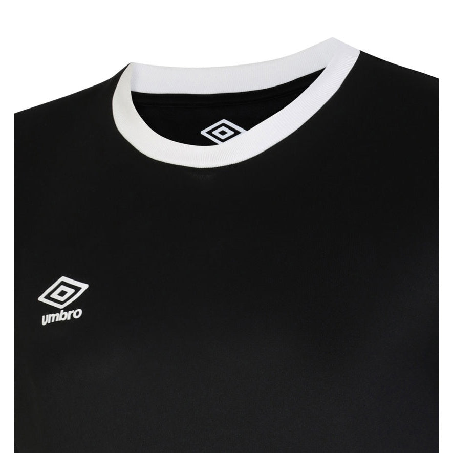 Black-White-Carbon - Side - Umbro Childrens-Kids Total Training Jersey
