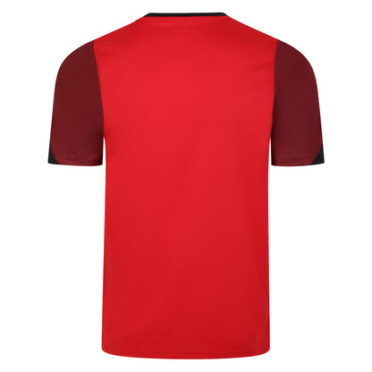 Vermillion-Biking Red-Black - Back - Umbro Childrens-Kids Total Training Jersey