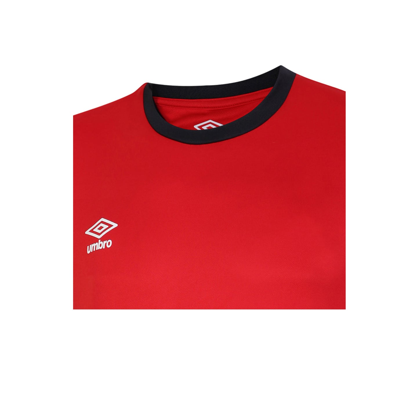 Vermillion-Biking Red-Black - Side - Umbro Childrens-Kids Total Training Jersey