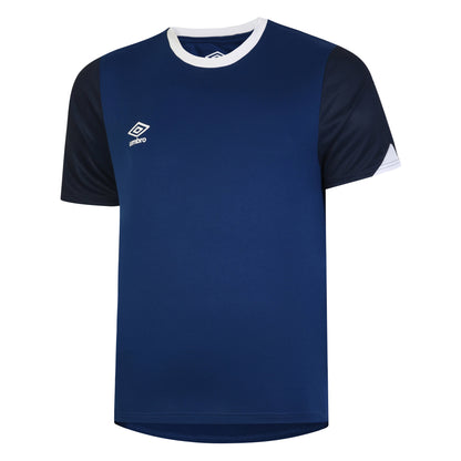 Navy-Dark Navy-White - Front - Umbro Childrens-Kids Total Training Jersey