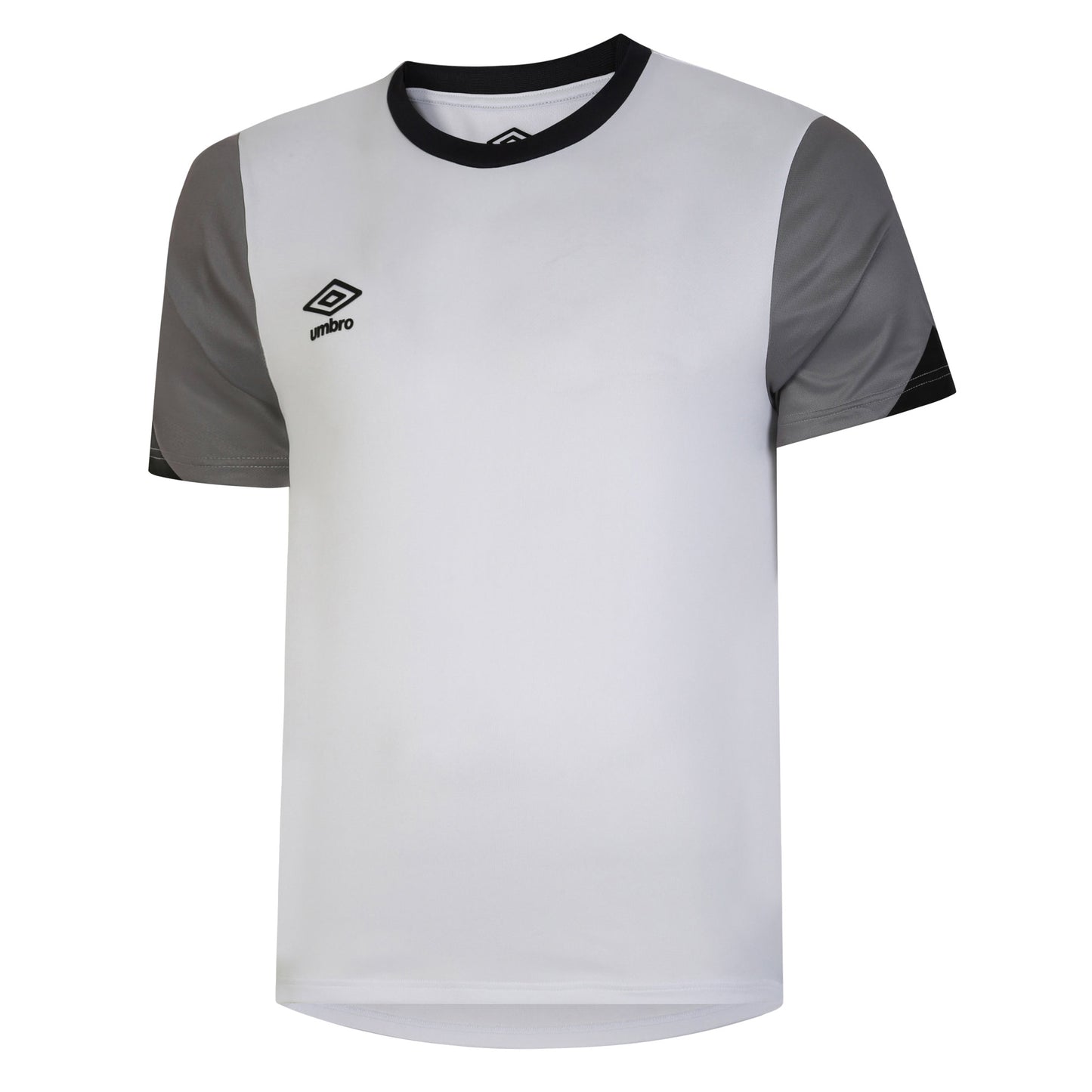 White-Titanium-Black - Front - Umbro Childrens-Kids Total Training Jersey