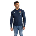 Navy Blazer - Side - Umbro Mens 23-24 England Rugby Anthem Jacket