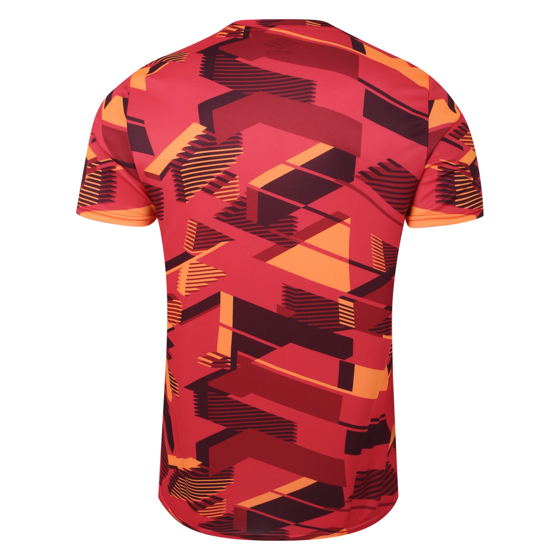 Teaberry-Deep Claret - Back - Umbro Mens 23-24 Heart Of Midlothian FC Warm Up Jersey