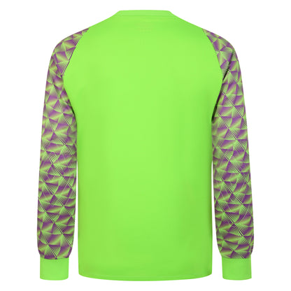 Green Gecko-Purple Cactus - Back - Umbro Mens Flux Long-Sleeved Goalkeeper Jersey