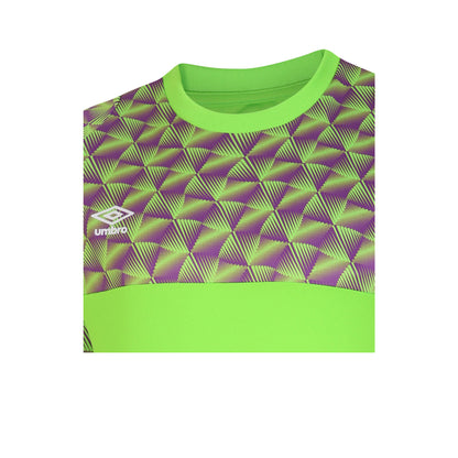 Green Gecko-Purple Cactus - Side - Umbro Mens Flux Long-Sleeved Goalkeeper Jersey