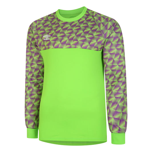 Green Gecko-Purple Cactus - Front - Umbro Mens Flux Long-Sleeved Goalkeeper Jersey