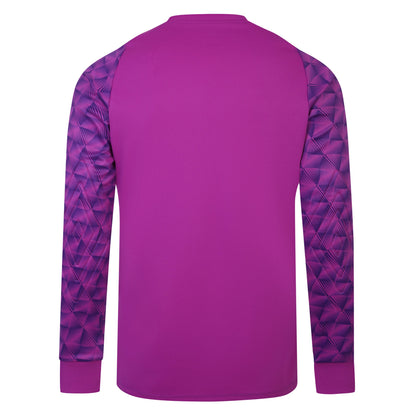 Purple Cactus-Electric Purple-White - Back - Umbro Childrens-Kids Flux Long-Sleeved Goalkeeper Jersey