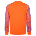 Shocking Orange-Purple Cactus - Back - Umbro Childrens-Kids Flux Long-Sleeved Goalkeeper Jersey