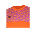 Shocking Orange-Purple Cactus - Side - Umbro Childrens-Kids Flux Long-Sleeved Goalkeeper Jersey