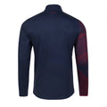 Navy Blazer-Tibetan Red - Back - Umbro Mens 23-24 England Rugby Warm Up Midlayer