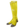 Blazing Yellow-Carbon - Back - Umbro Childrens-Kids Diamond Football Socks