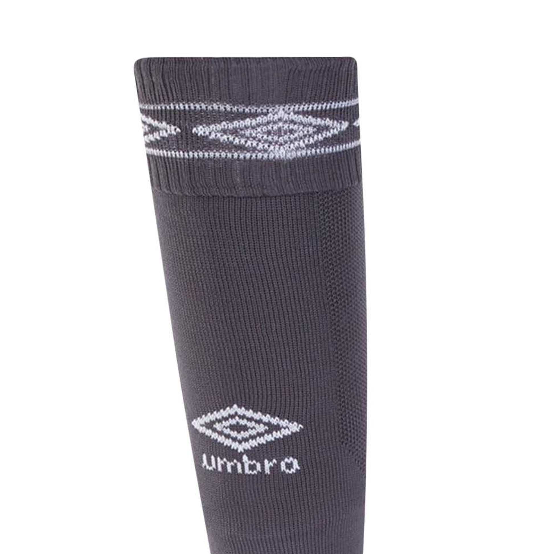 Carbon-White - Lifestyle - Umbro Childrens-Kids Diamond Football Socks