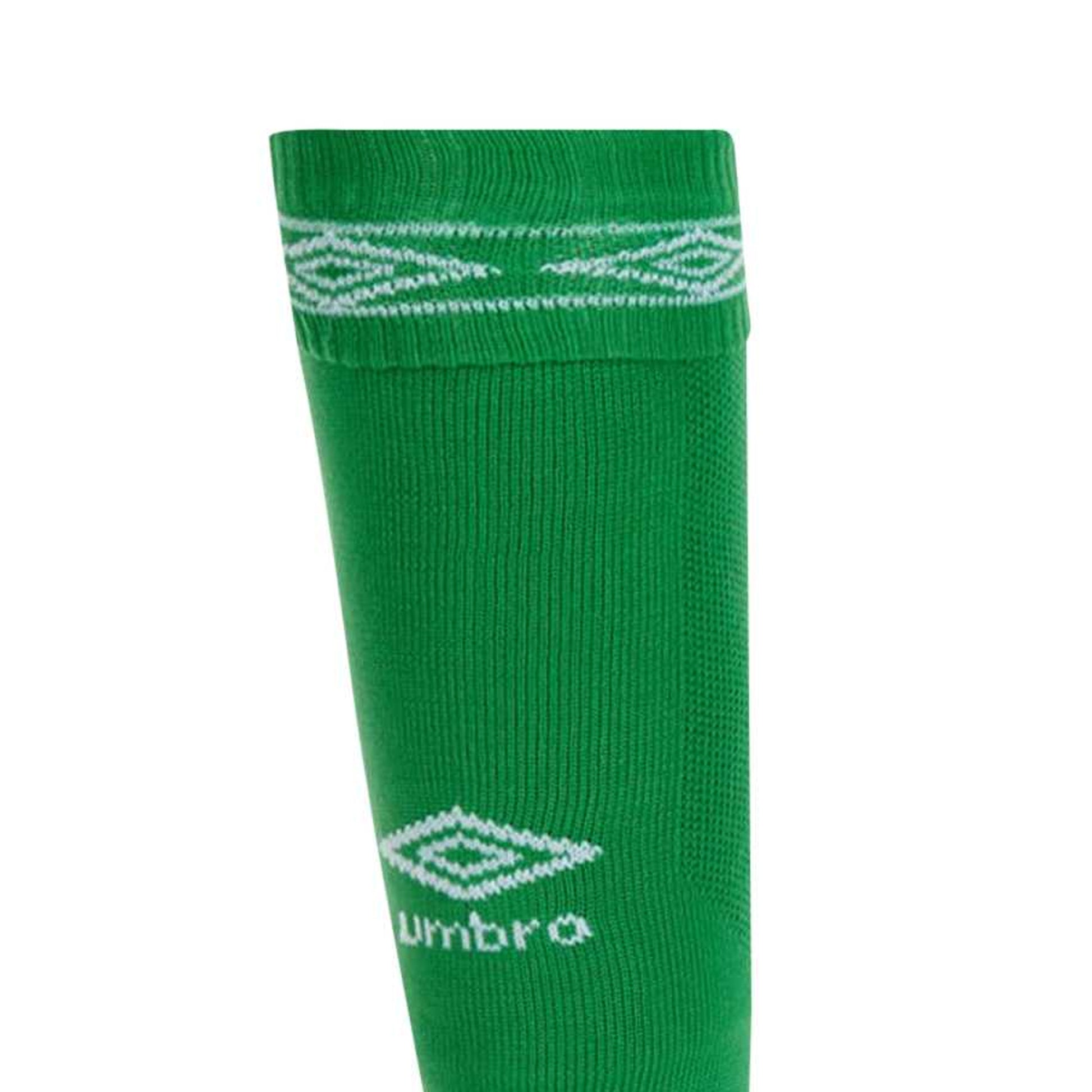 Emerald-White - Lifestyle - Umbro Childrens-Kids Diamond Football Socks
