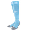 Sky Blue-White - Back - Umbro Childrens-Kids Diamond Football Socks