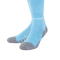 Sky Blue-White - Side - Umbro Childrens-Kids Diamond Football Socks