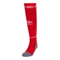 Vermillion-White - Front - Umbro Childrens-Kids Diamond Football Socks