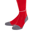 Vermillion-White - Side - Umbro Childrens-Kids Diamond Football Socks