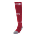 New Claret-White - Front - Umbro Childrens-Kids Diamond Football Socks