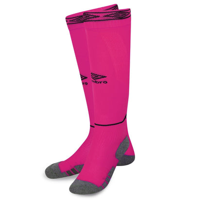 Beetroot Purple-Black - Back - Umbro Childrens-Kids Diamond Football Socks