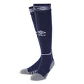 Navy-White - Back - Umbro Childrens-Kids Diamond Football Socks