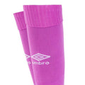 Purple Cactus-White - Side - Umbro Childrens-Kids Diamond Football Socks