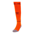Shocking Orange-Black - Front - Umbro Childrens-Kids Diamond Football Socks