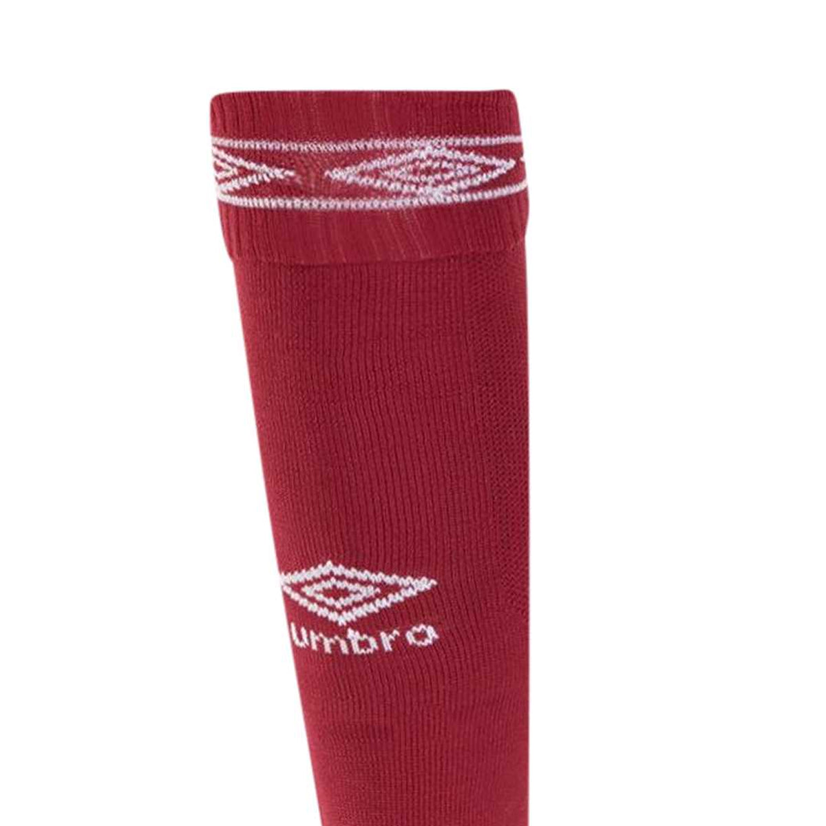 New Claret-White - Lifestyle - Umbro Childrens-Kids Diamond Football Socks