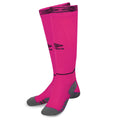 Beetroot Purple-Black - Back - Umbro Childrens-Kids Diamond Football Socks