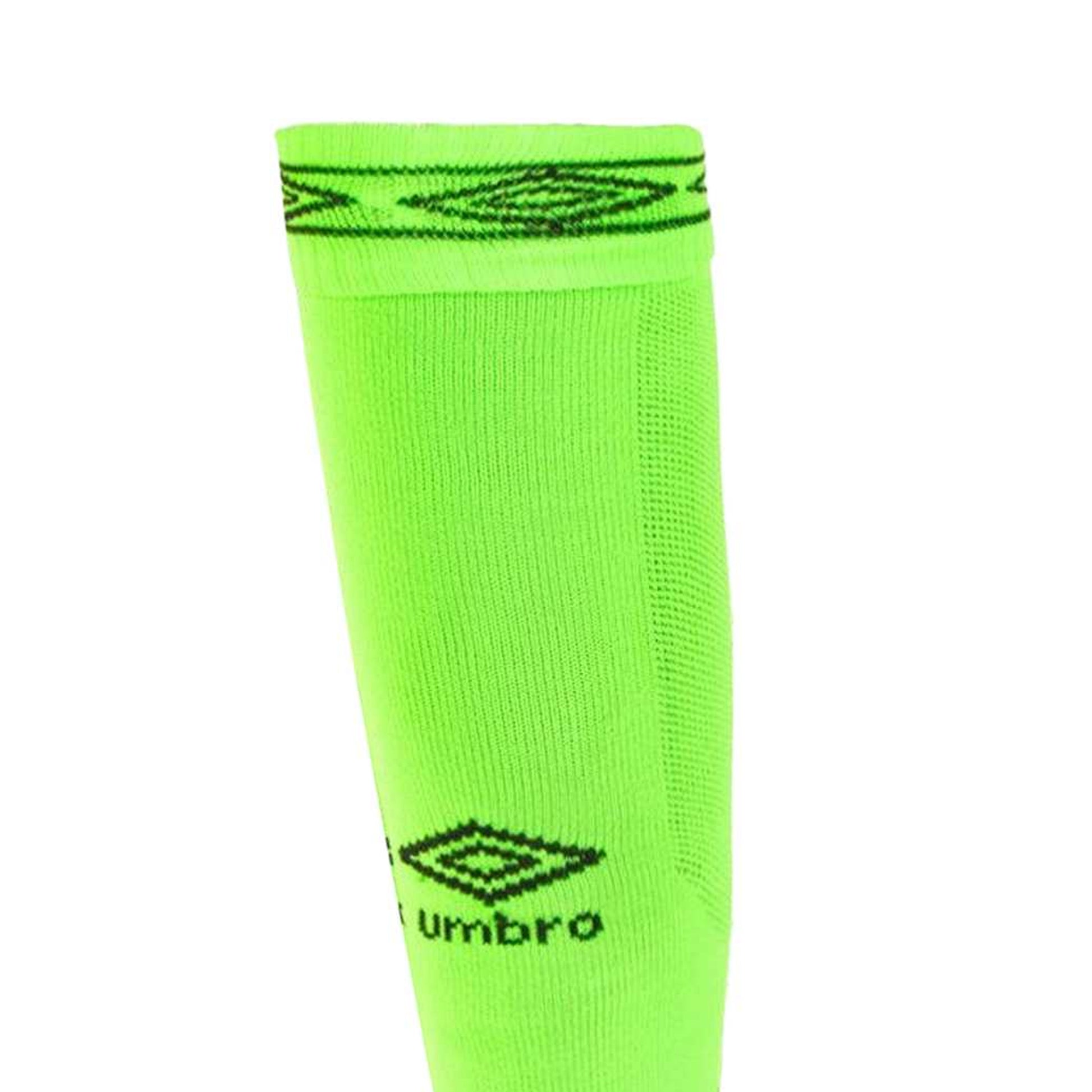 Green Gecko-Black - Lifestyle - Umbro Childrens-Kids Diamond Football Socks