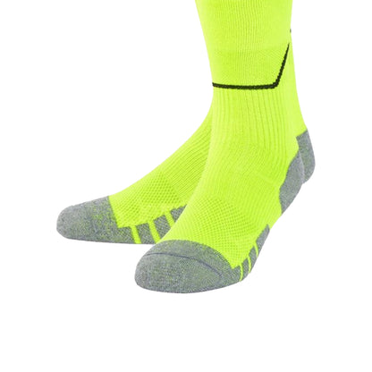 Safety Yellow-Carbon - Side - Umbro Childrens-Kids Diamond Football Socks