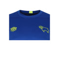 Deep Surf-Blue Depth-Safety Yellow - Side - Umbro Mens 23-24 Derby County FC Training Jersey