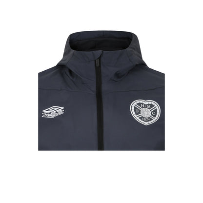 Carbon-Grisaille-Black - Side - Umbro Mens 23-24 Heart Of Midlothian FC Showerproof Jacket